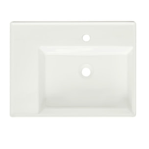 Lavabo SAT Cube Way 60x46 cm avec trou pour robinet au centre (SATCW6046L)