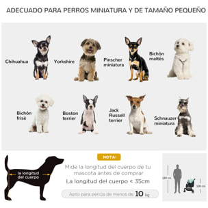 Carrito para Perros Plegable Cochecito para Mascotas Carrito para Perros Pequeños con Cesta de Almacenaje Ventana de Malla Cubierta para Lluvia y 2 Ruedas Universales 80,5x51,5x100 cm Verde