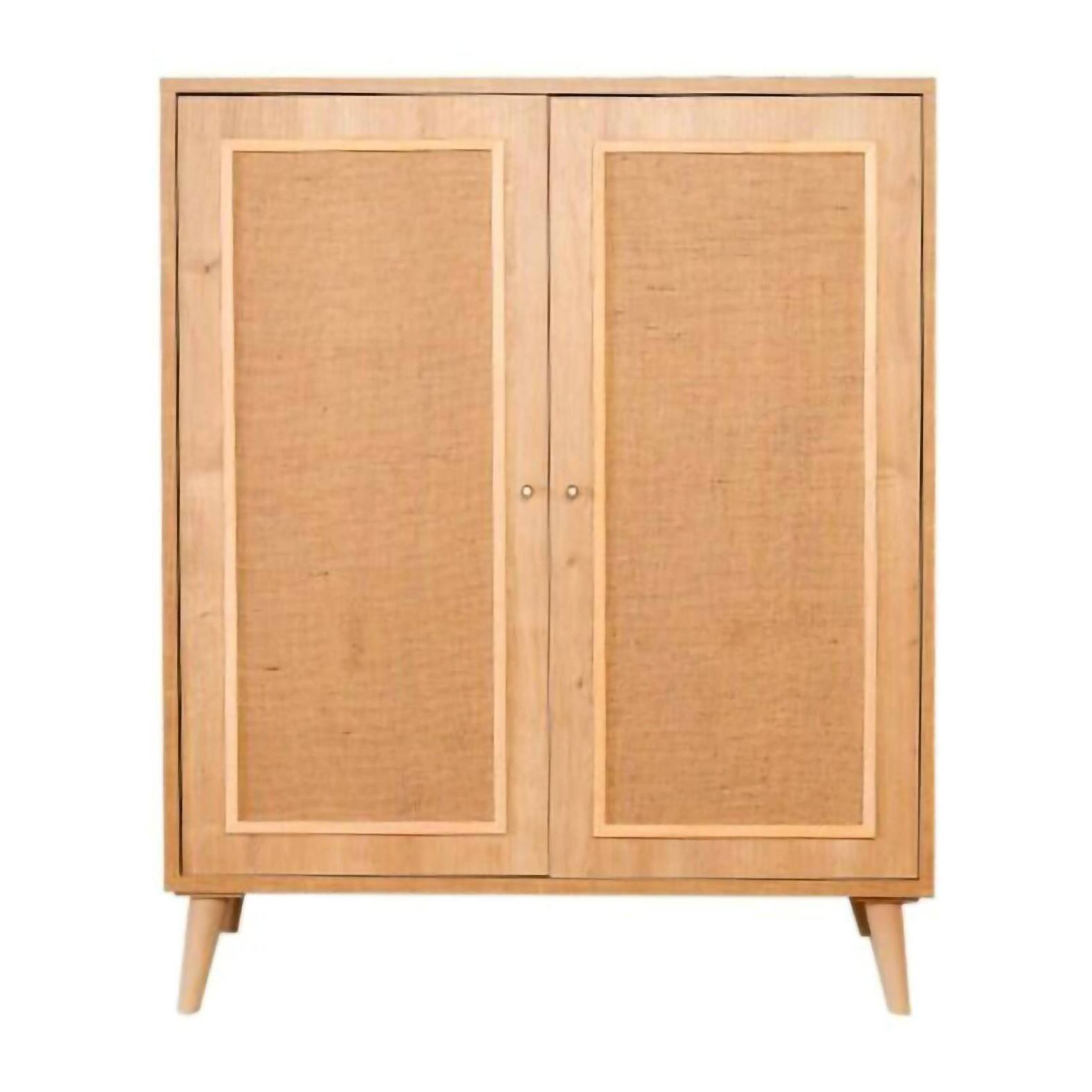 Credenza Dpilegg, Buffet da soggiorno, Madia da salotto, Dispensa da cucina, 90x40h110 cm, Quercia