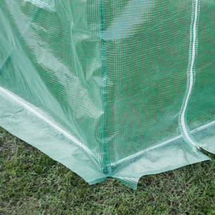 Outsunny Plásticos para Invernaderos 3x2x2 m Cubierta de Repuesto para Invernadero de Polietileno con 6 Ventanas y Puerta Enrollable Protección de Plantas para Jardín Verde