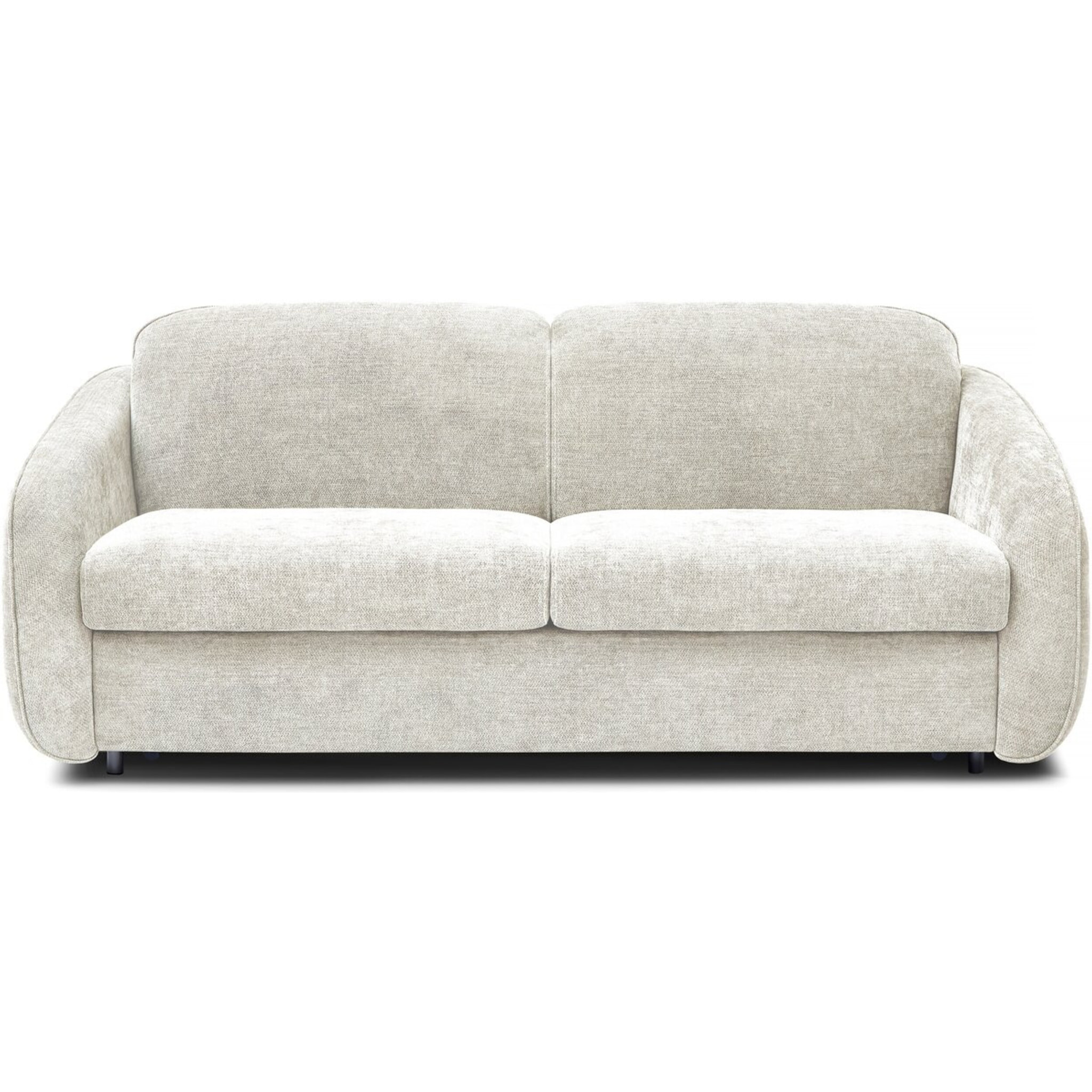 Canapé lit convertible express en tissu texturé "Laurie" - 202 x 107 x 85 cm