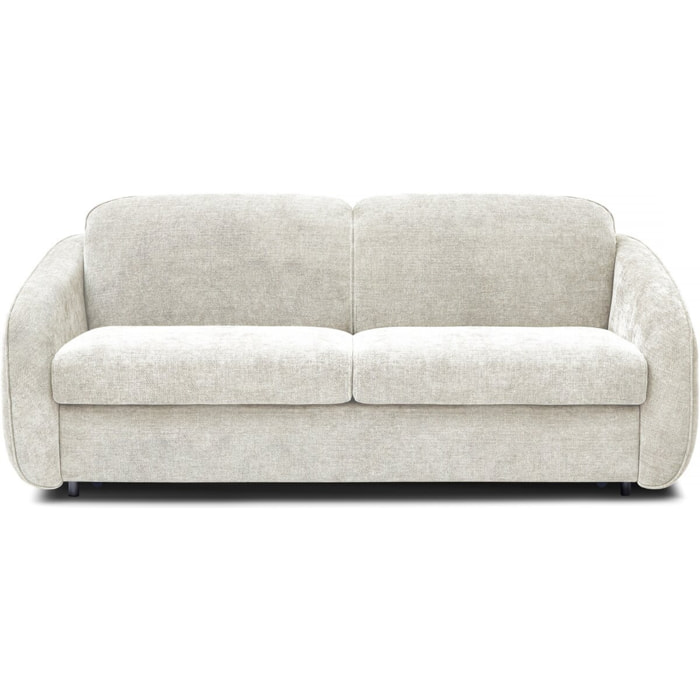 Canapé lit convertible express en tissu texturé "Laurie" - 202 x 107 x 85 cm