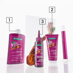 Croissance - Shampoing Accélérateur de Pousse à l'Adénosine et à la Quinine