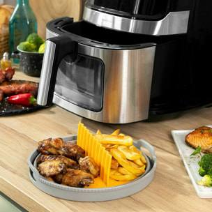 Pack Friteuse à Air et Panier en Silicone Pliable InnovaGoods