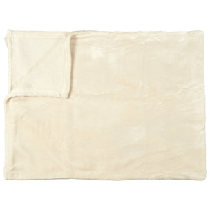 Plaid Flanelle Beige 125x150cm