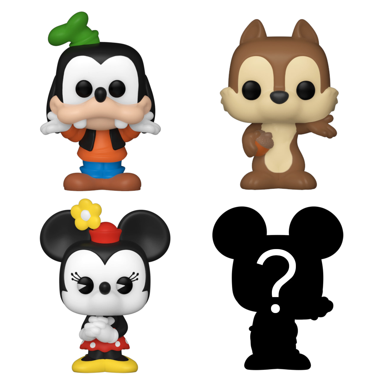 Bitty POP Disney - Goofy Chip e Minnie e Personaggio a sorpresa Funko