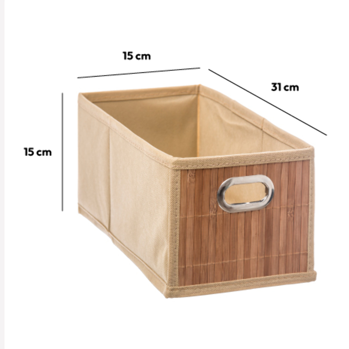 Panier 15x31cm Latte bambou Mix N' Modul