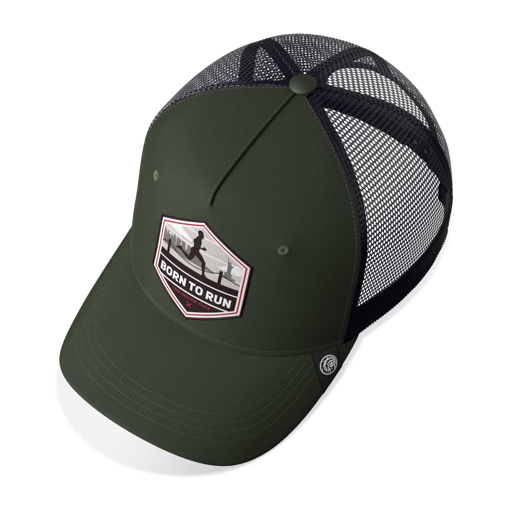 Gorra Trucker Born to Run Verde The Indian Face para hombre y mujer