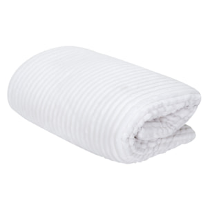 Plaid Flanelle Cotele Sherpa Ecru 180x220cm