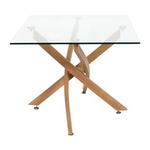 Table Basse - HOME DECO FACTORY - Verre - Heritage - Marron