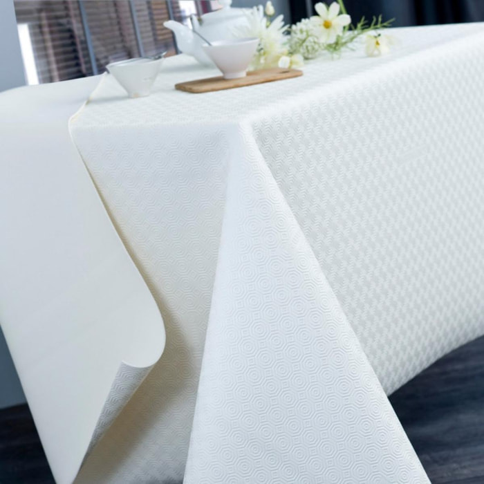 Protge table blanc