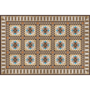 Set de 4 individuales de vinilo CERAMIKO, Mosaico Baldosas Vintage 4u-30x45 cm