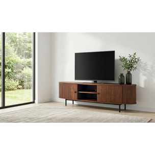 Mueble TV de Madera de Acacia 170 Cm Estilo Rústico Moderno
