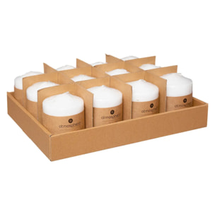 Bougie ronde "Many" blanc 220g