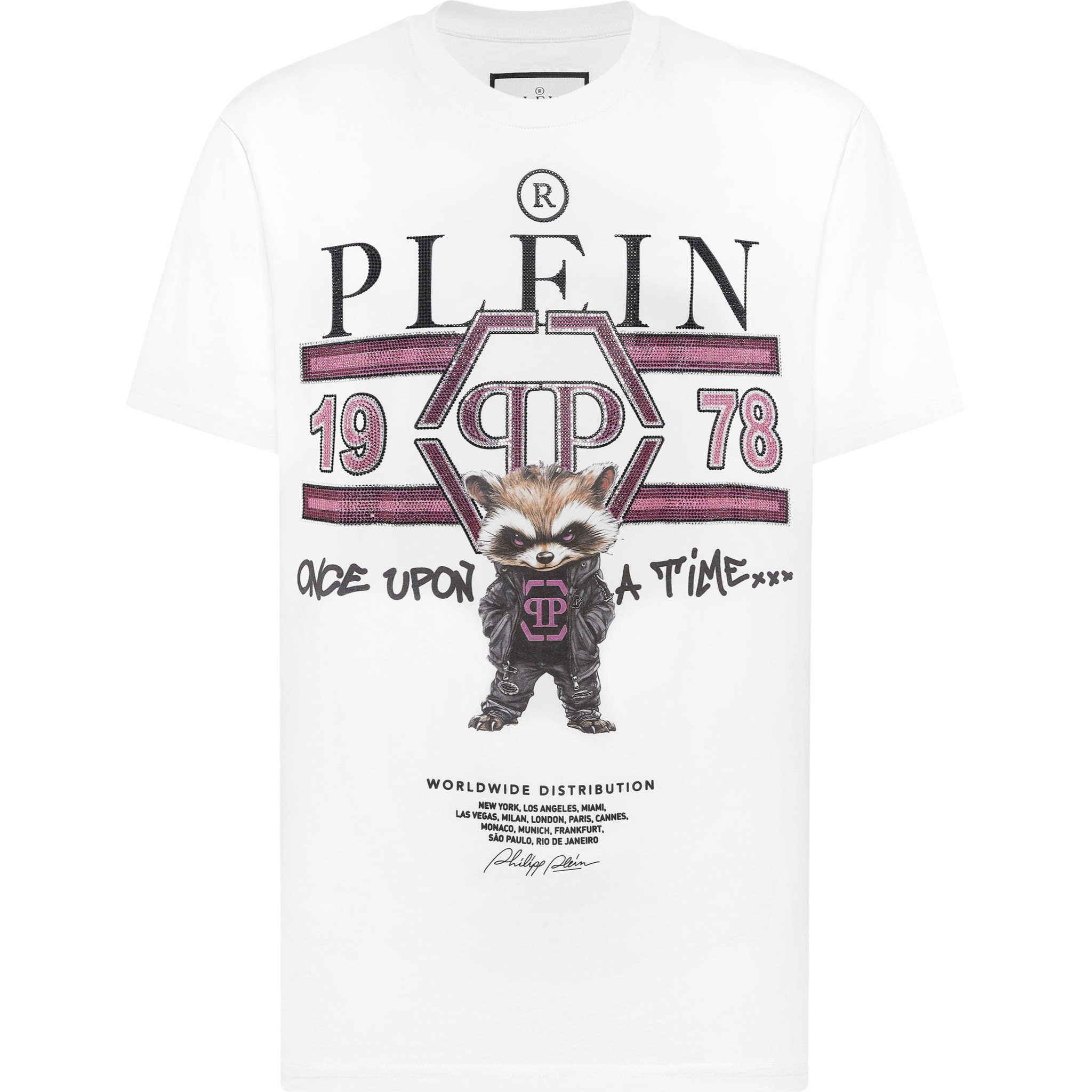 PHILIPP PLEIN T-Shirt Round Neck Ss COLLEGE