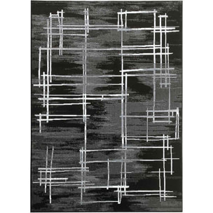 Tappeto Soggiorno Salotto Moderno Nero