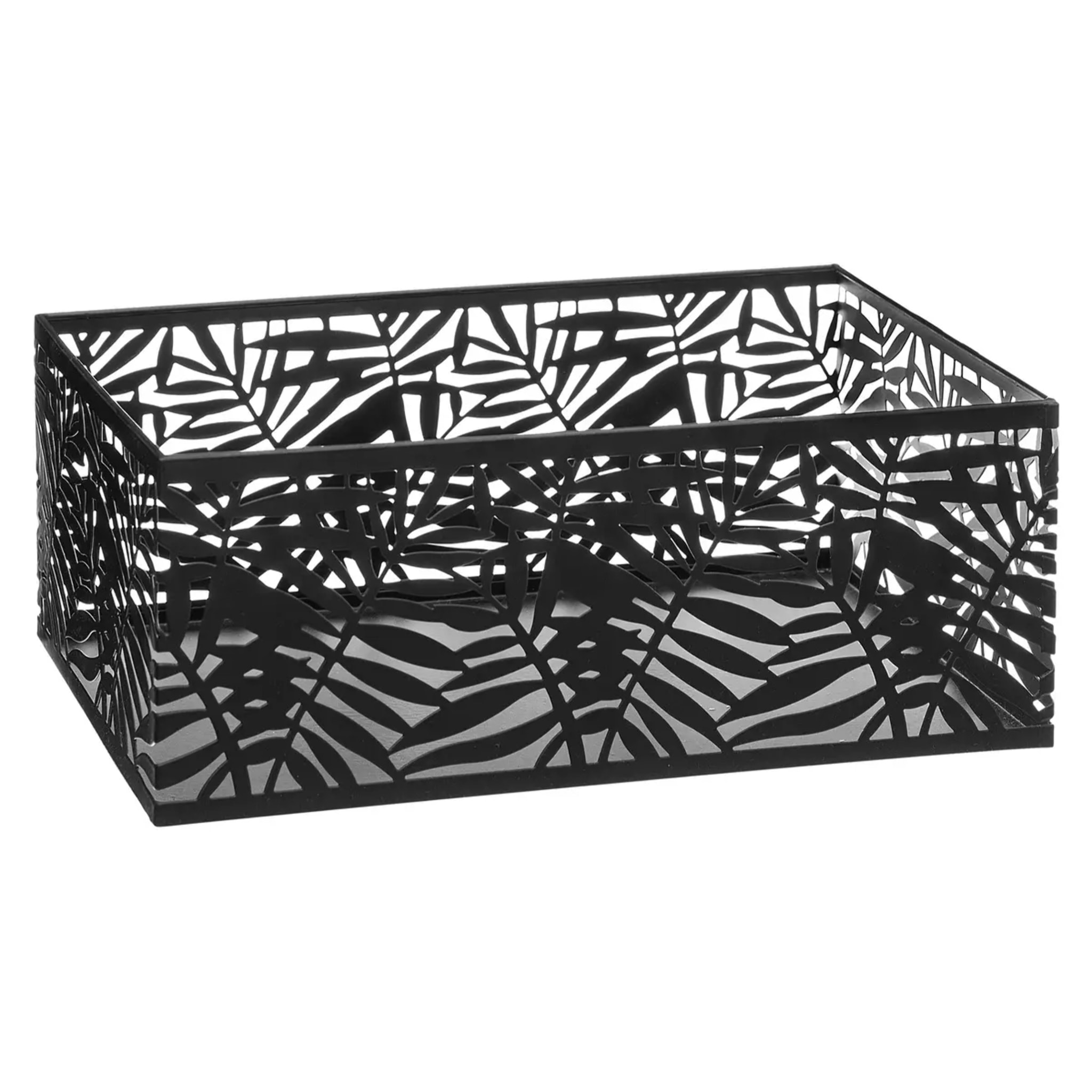 Set de 3 cagettes "Pop" métal ajouré noir