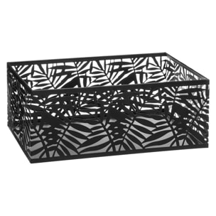 Set de 3 cagettes "Pop" métal ajouré noir