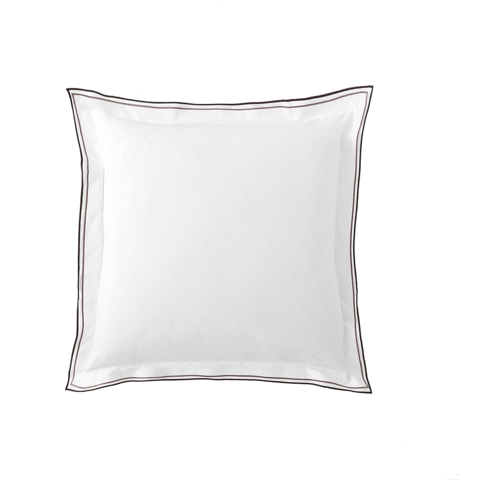 Taie d'oreiller unie en percale de coton, ASTOR, Naturel