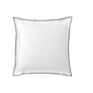 Taie d'oreiller unie en percale de coton, ASTOR, Naturel