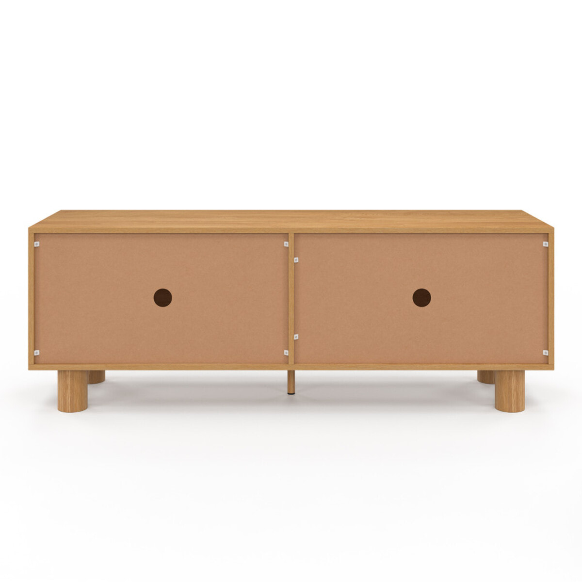 Meuble TV Arlo effet chêne 4 portes 140cm