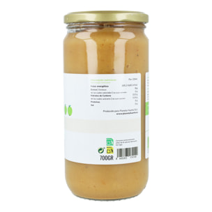 PLANETA HUERTO | Compota de Manzana Sin Azúcar ECO 700g – 100% Manzana de Cultivo Ecológico, Sin Azúcar Añadido