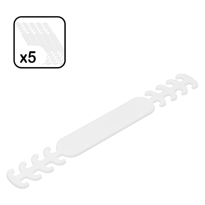 Pack X5 Salvaorecchie collo per maschere, in silicone morbido e flessibile.