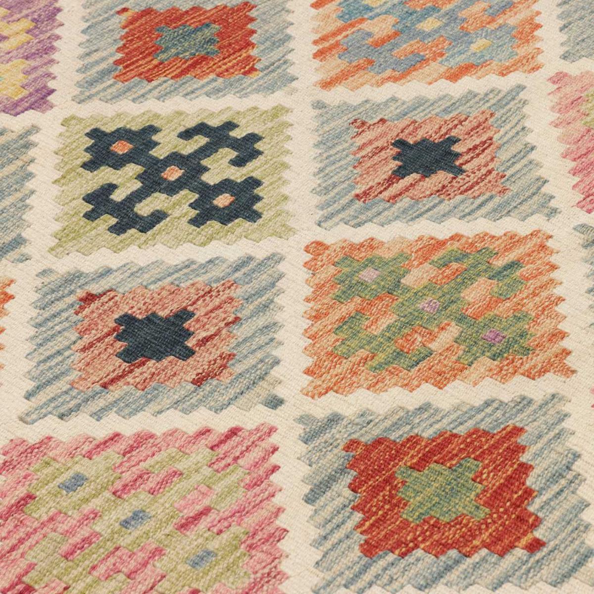 Tapis kilim au motif géométrique, tissage plat, VEJAPI