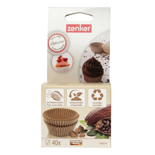 Lot de 40 moules à muffins en papier 7 cm Zenker Smart Pastry