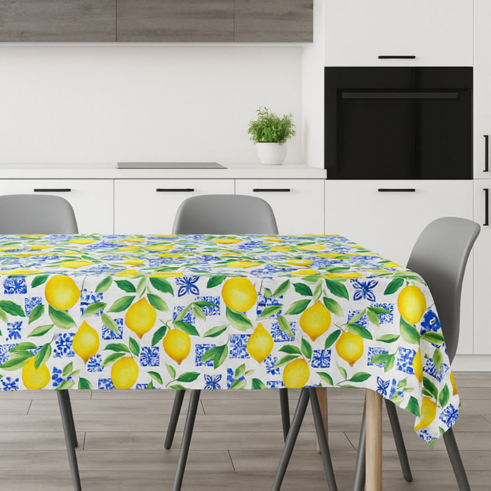 CASSESE HOME Tovaglia in PVC Breccia Con Bordino – Antimacchia, Pratica e Decorativa Made in Italy_Dec.J