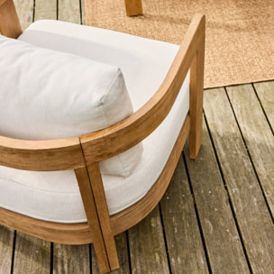 Salon de jardin bois d'acacia 4 places MIYANA