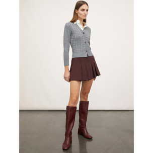 Motivi - Minigonna a pieghe - Bordeaux