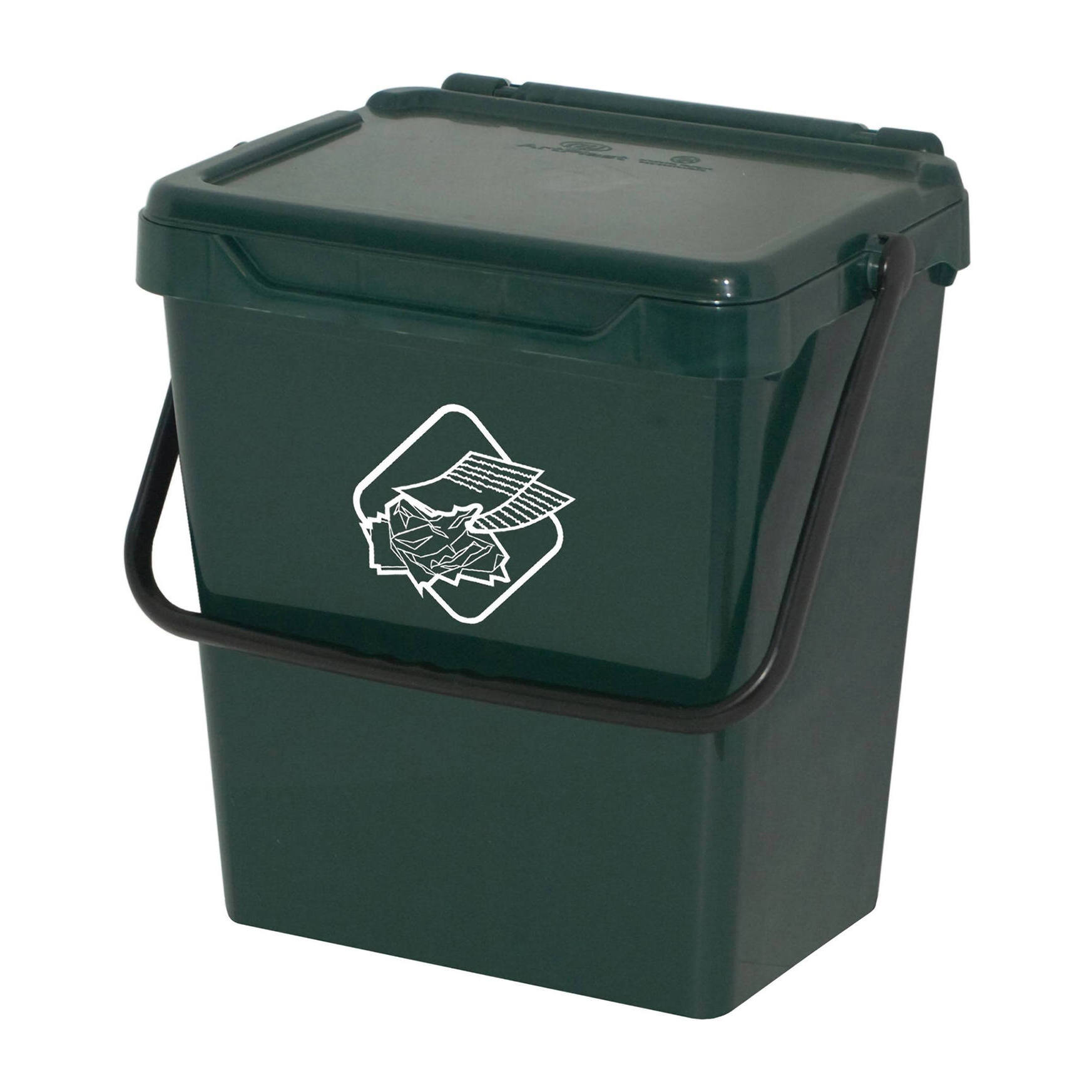 Pattumiera Fosca, Cestino portarifiuti, Bidone per raccolta differenziata, Cestino spazzatura, 100% Made in Italy, 40x31h39 cm, Verde