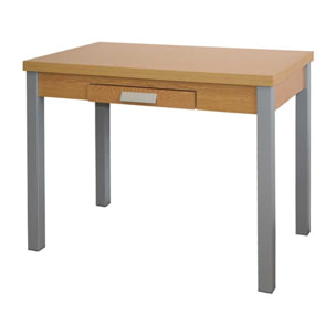 Mesa extensible con cajón