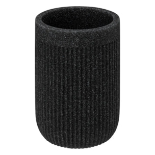 Pot à brosse à dents "Onyx" ardoise