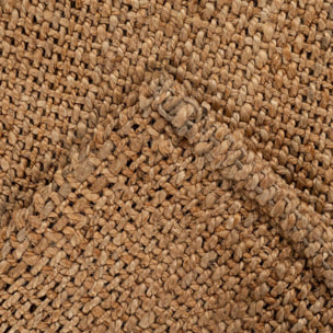 Tapis  en jute tissé main SUSI Beige motif uni à chevrons