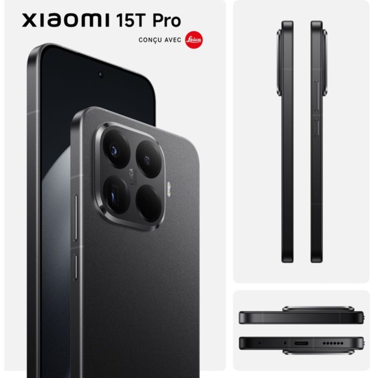 Smartphone XIAOMI 15T Pro conçu avec Leica 512Go Noir