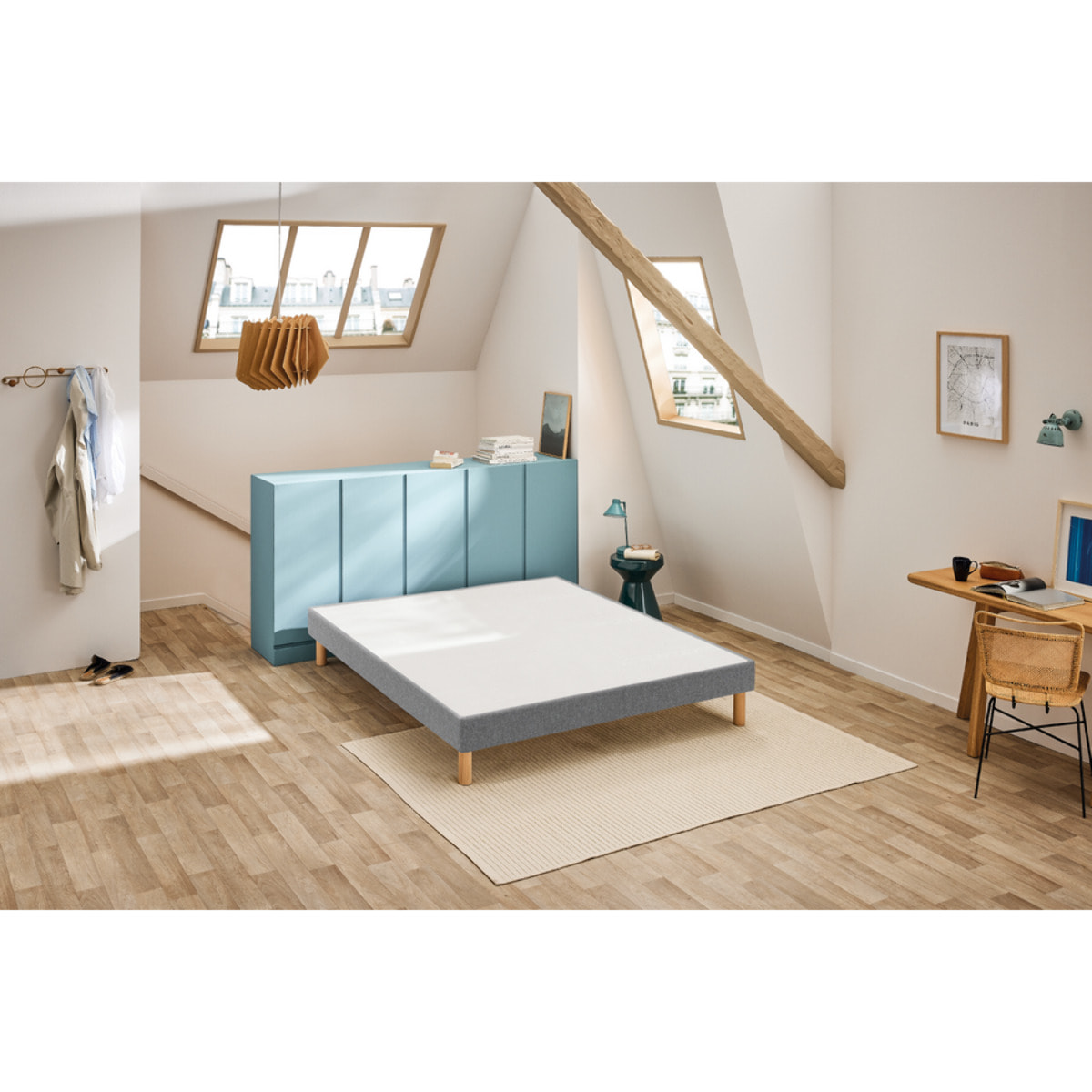 Sommier VIGOROSO 2 places|H 14 cm |confort ferme