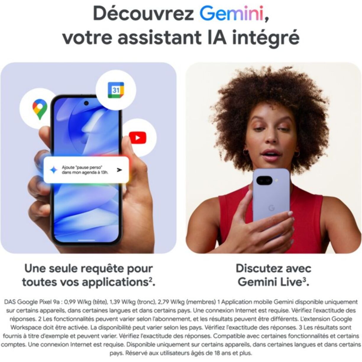 Smartphone GOOGLE Pixel 9a 128go Framboise