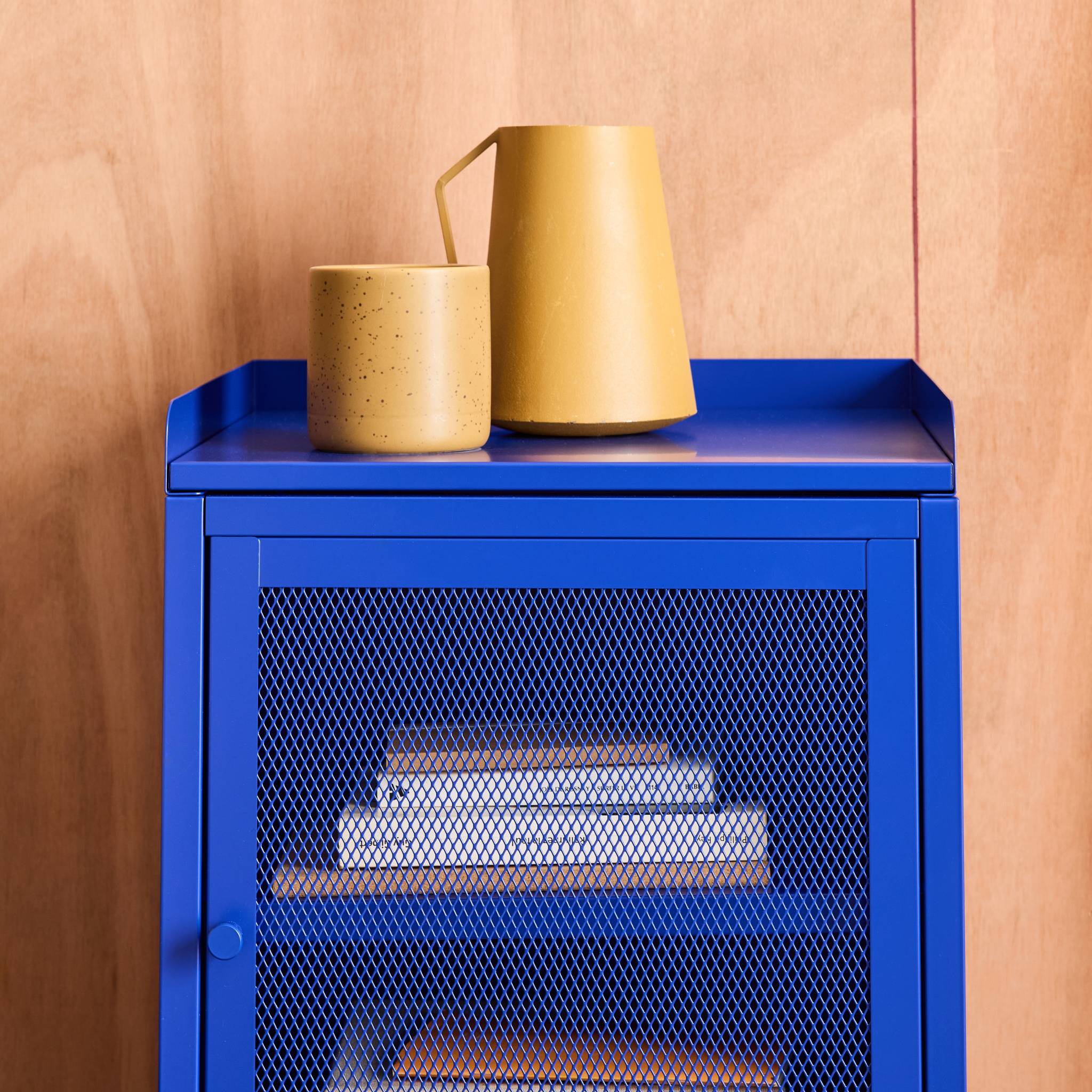 Table de chevet industrielle métal 1 porte  OHIO