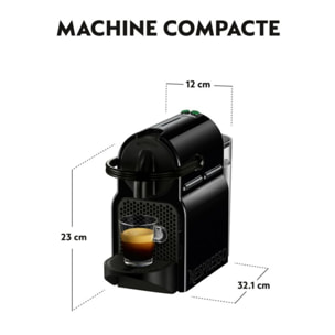Nespresso DELONGHI EN80.B Inissia Intense Noire