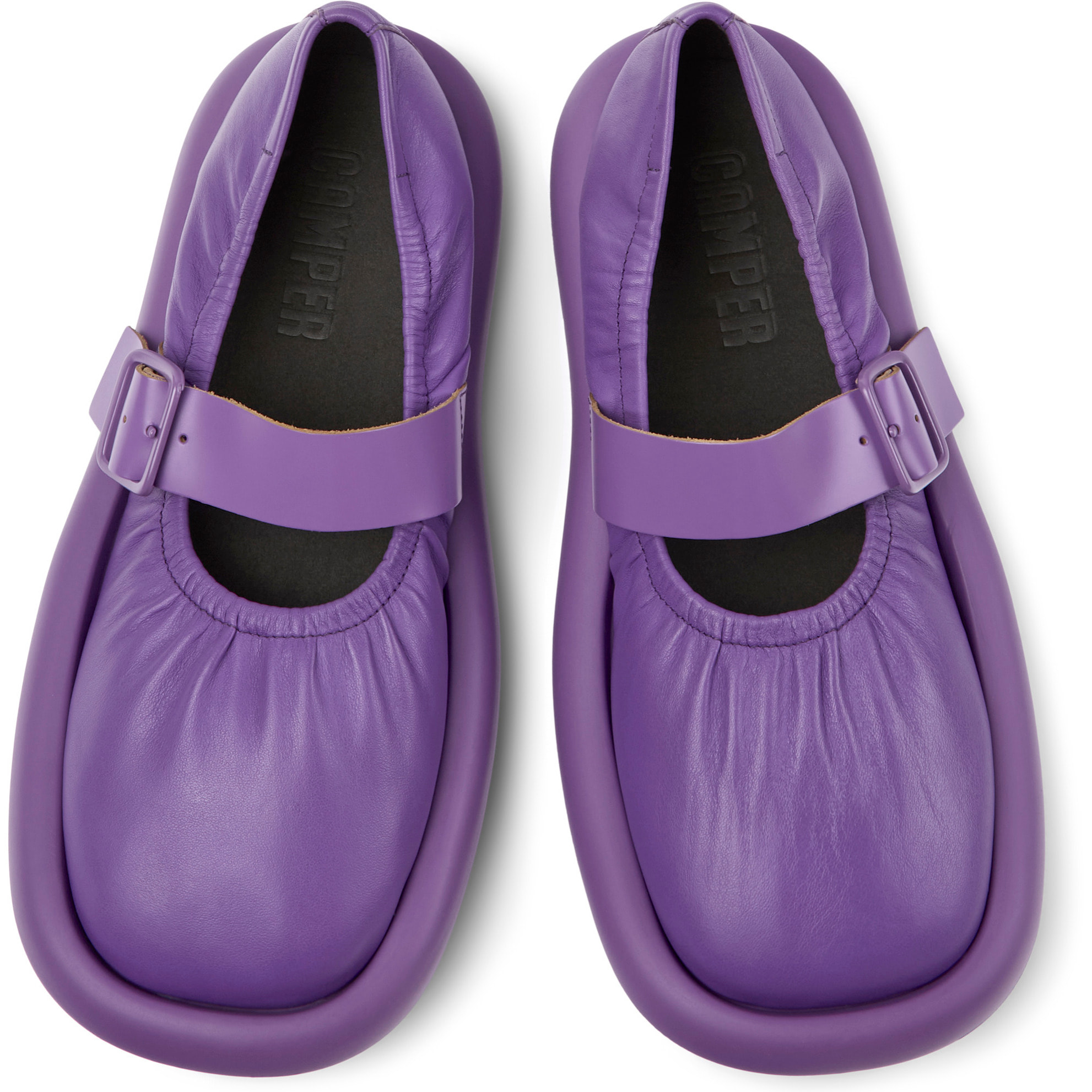 Bailarinas - CAMPER Aqua - Violeta - Cuero liso