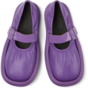 Bailarinas - CAMPER Aqua - Violeta - Cuero liso