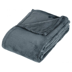Plaid microfibre 125 x 150 cm Atmosphera - Couleur: Orage