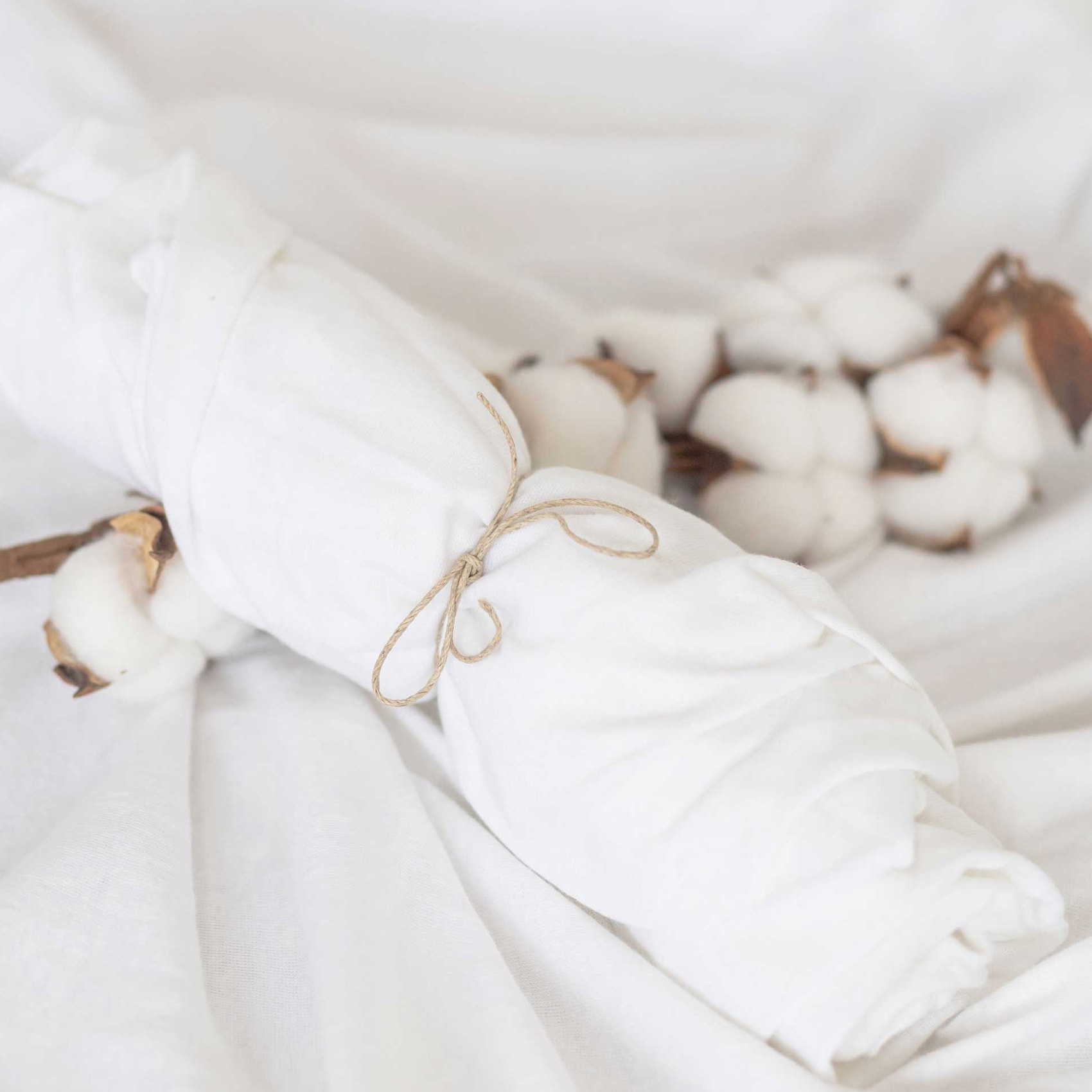 Drap housse bio bébé - Blanc