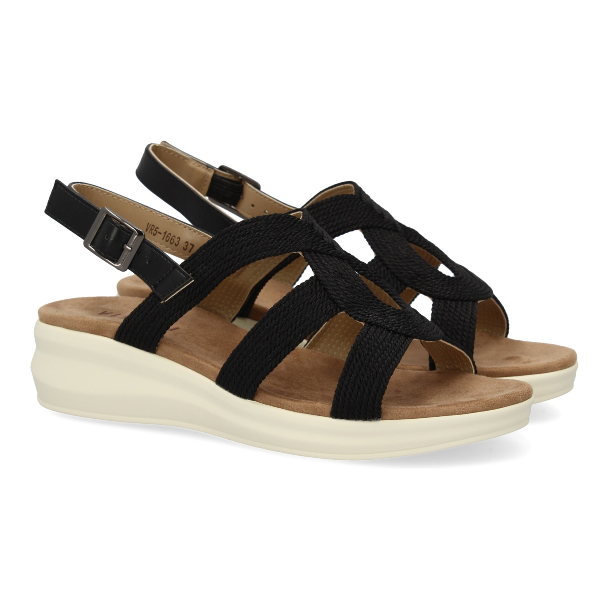 Sandalia plana de mujer comoda y elegante diseño moderno con tiras cruzadas