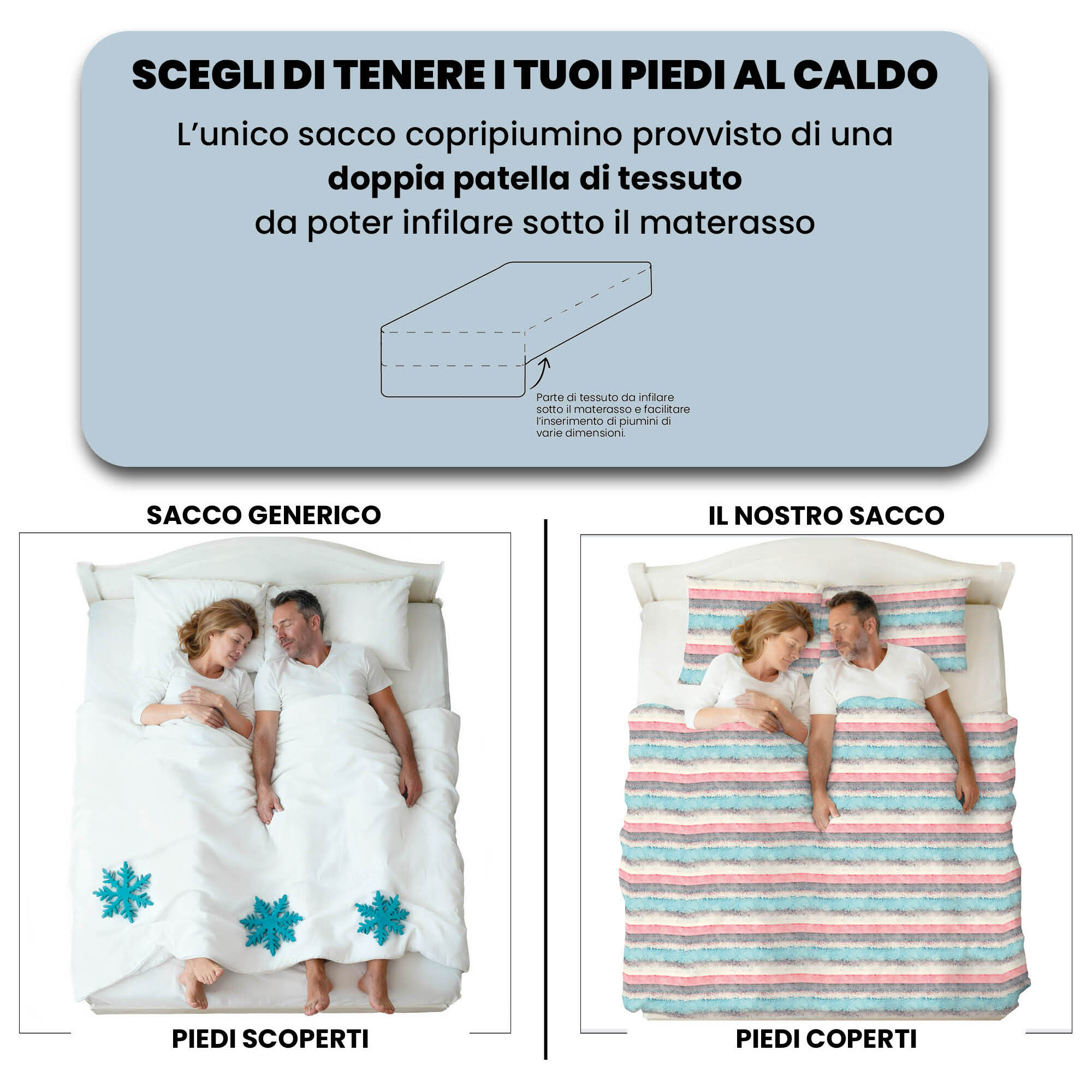 COPRIPIUMINO FASHION, 100% Microfibra, No Stiro - SARAH