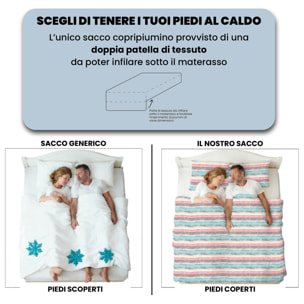 COPRIPIUMINO FASHION, 100% Microfibra, No Stiro - SARAH