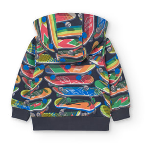 Chaqueta felpa estampada de bebé -BCI