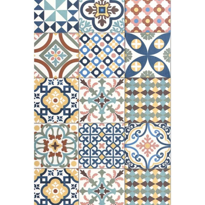 Passatoia Deco Carpet Multicolore lavabile con panno